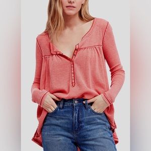 Free People We The Free Kai Henley Long-sleeve Thermal Top